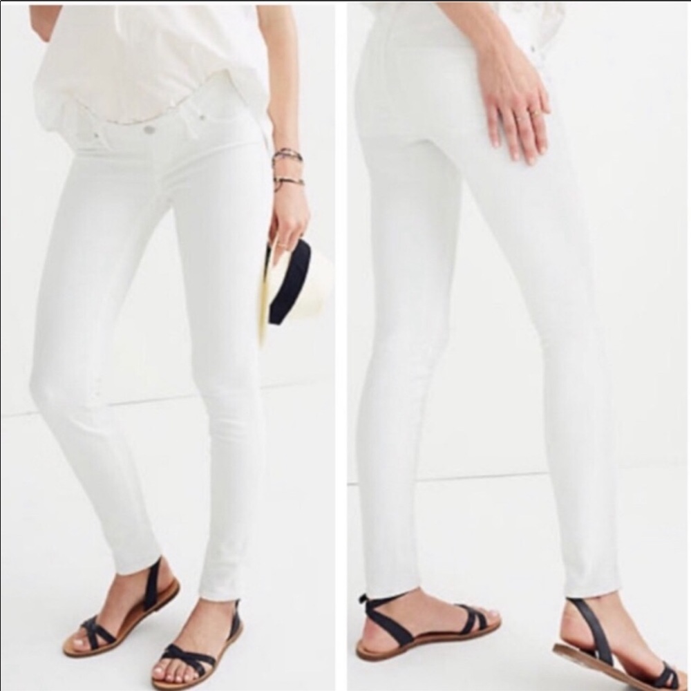 Madewell white maternity jeans